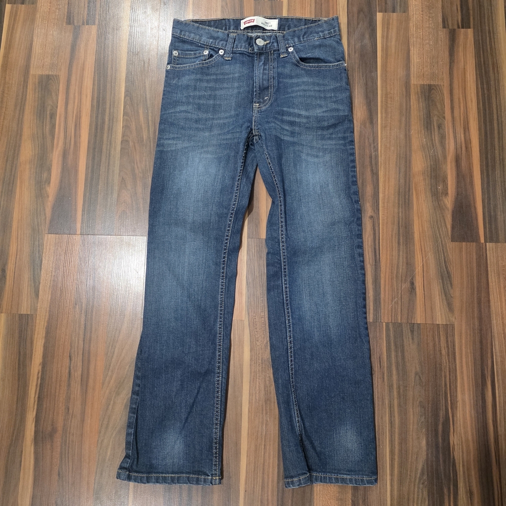 Boys Levi 505 Regular Jeans Size 12 Slim (Real 27x26)